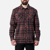 Orange and Black Plaid