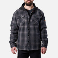Charcoal and Black Plaid